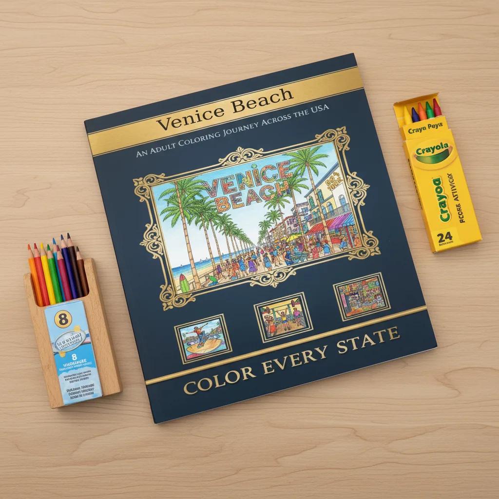 Venice Beach Adventures Coloring Book: Iconic Scenes for Kids Ages 5-9 - product