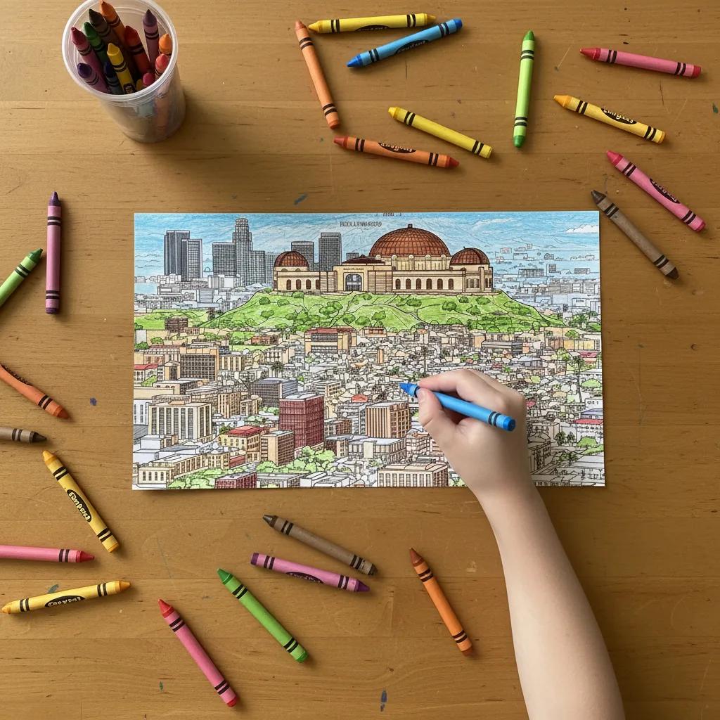 Los Angeles Dreamscapes: Premium Adult Coloring Book for Mindful Travel - instagram story