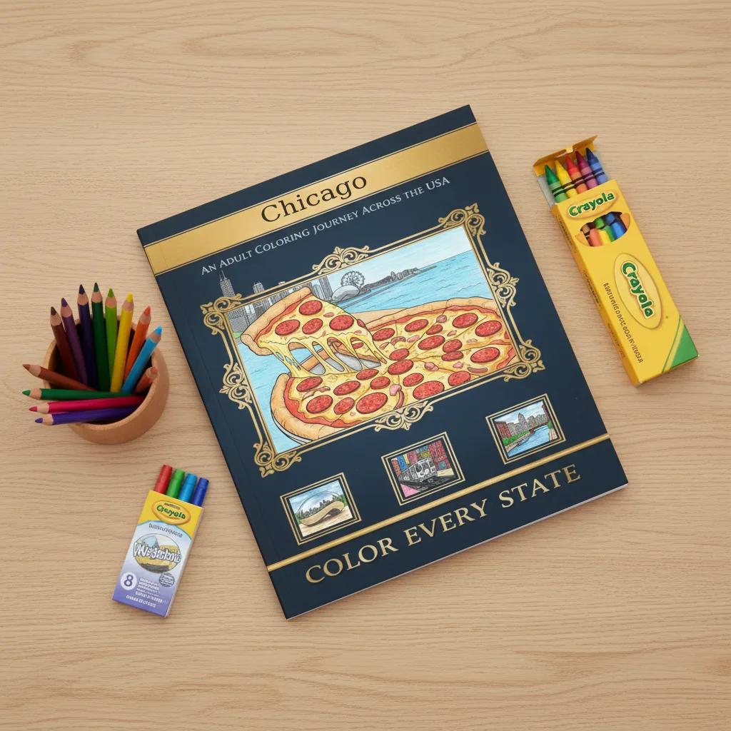 Chicago Landmarks & Architecture: Adult Coloring Book - product