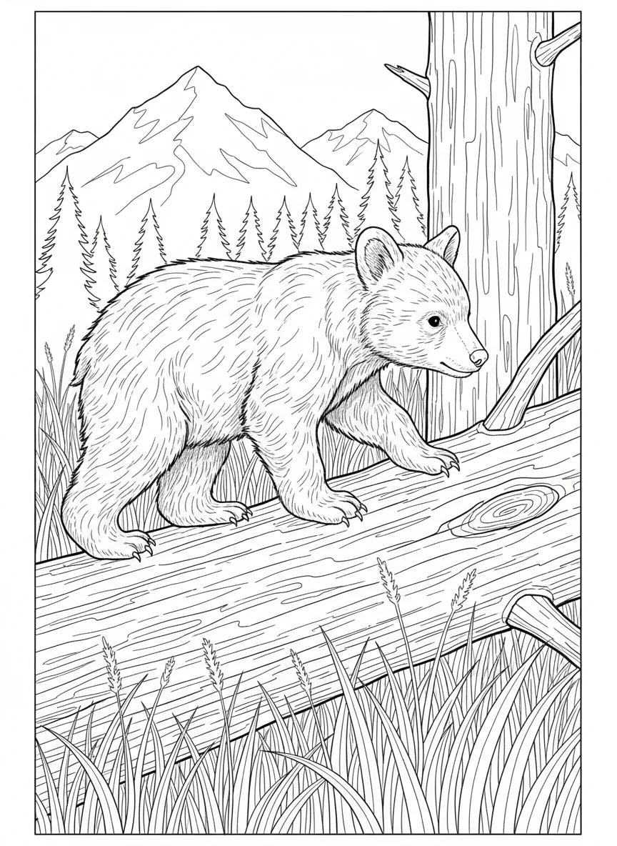 Lake Tahoe Landscapes and Nature: Adult Coloring Book - Page 2