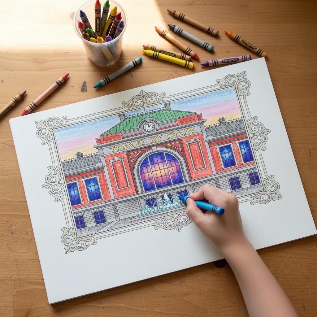 Denver City Landmarks & Architecture: Adult Coloring Book - instagram story