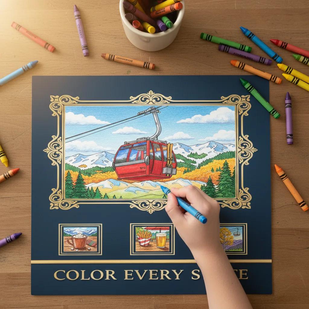 Aspen Colorado Mountain Escape: Adult Coloring Book - instagram story