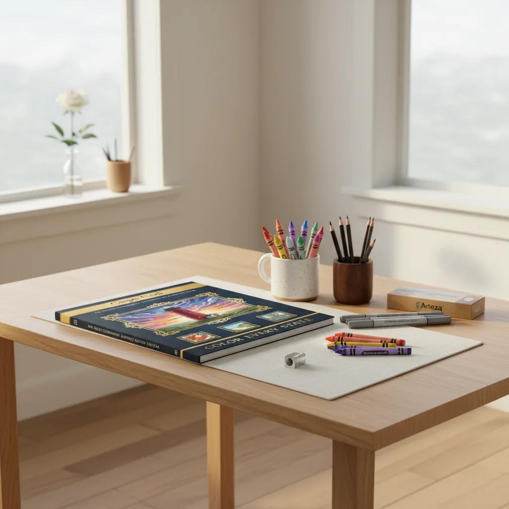 Cape Cod Coastal Scenes: Adult Coloring Book for Relaxation - bookcase