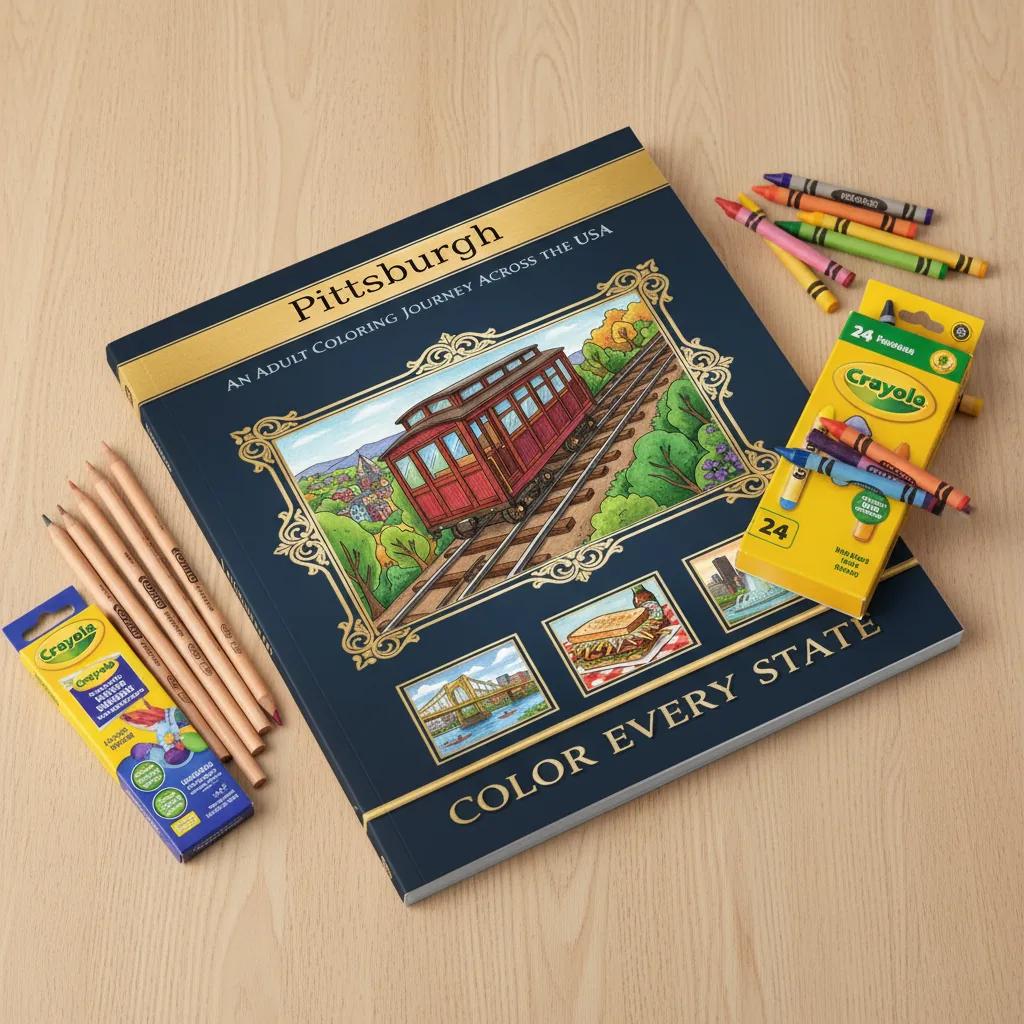 Pittsburgh Cityscapes & Landmarks: Adult Coloring Book - product