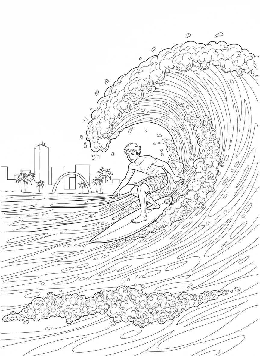 Jacksonville Florida Architecture & Nature: Adult Coloring Book - Page 3