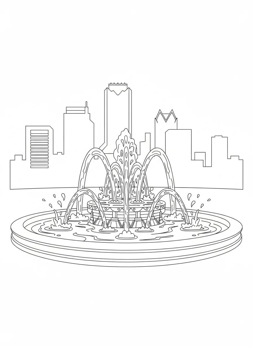 Jacksonville Florida Architecture & Nature: Adult Coloring Book - Page 8