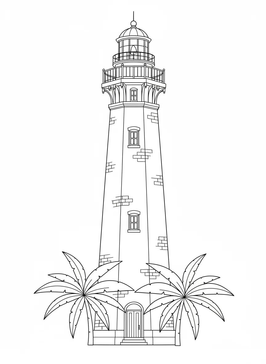 Key West Florida Island Paradise: Adult Coloring Book - Page 2