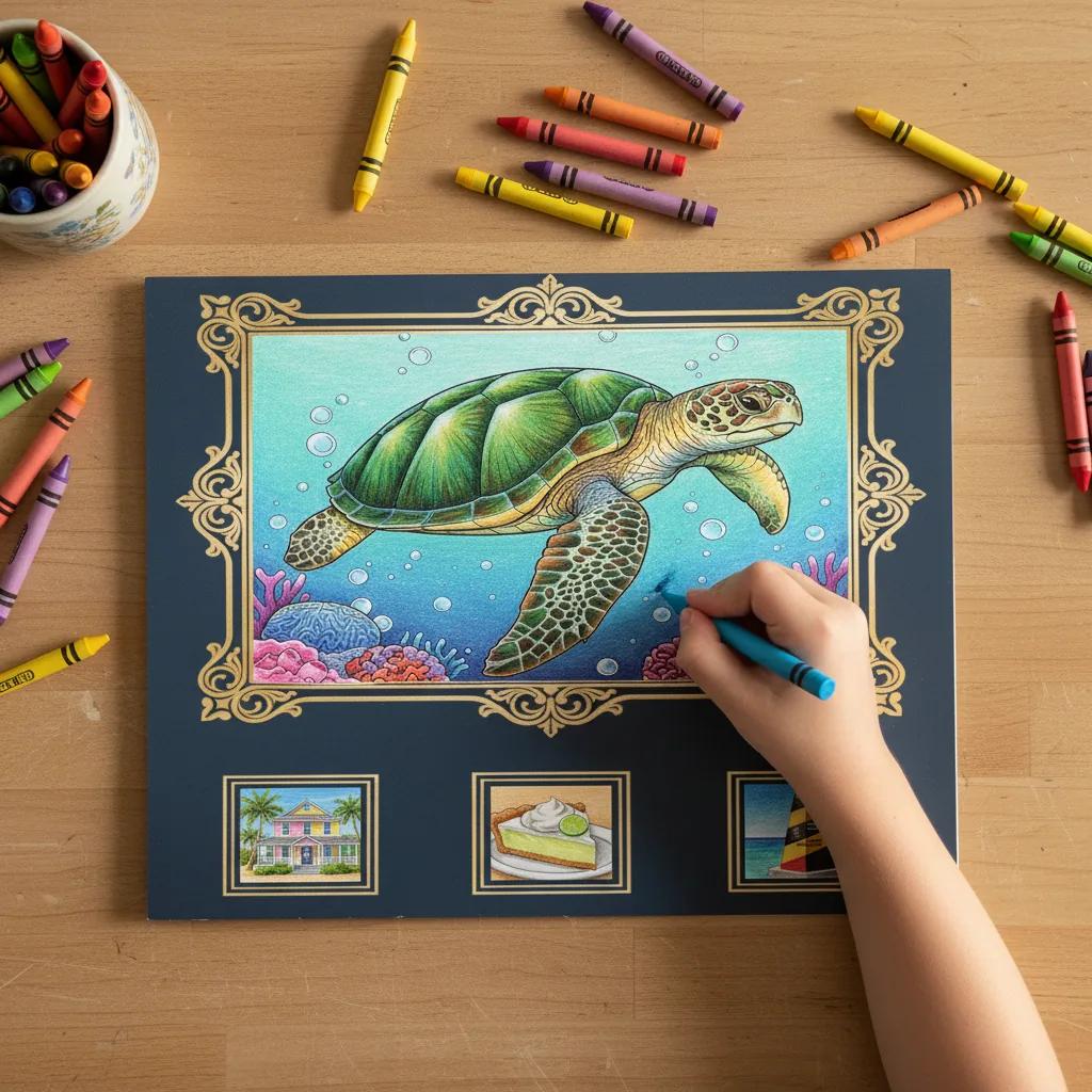 Key West Florida Island Paradise: Adult Coloring Book - instagram story