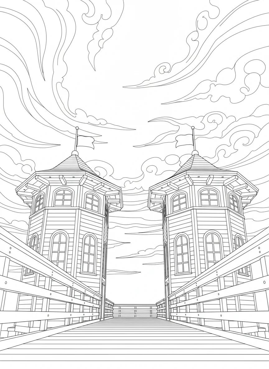 Malibu Coastline and Landmarks: Adult Coloring Book - Page 2