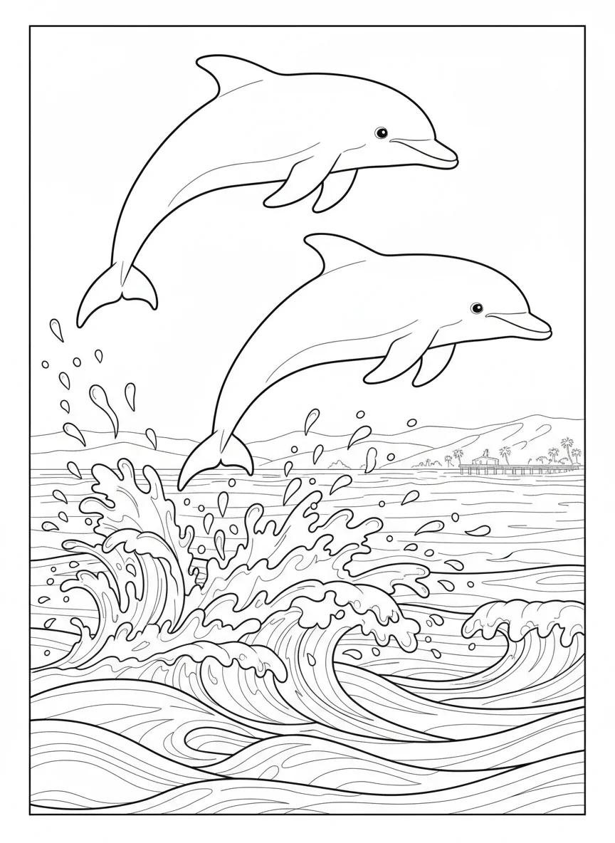Malibu Coastline and Landmarks: Adult Coloring Book - Page 3