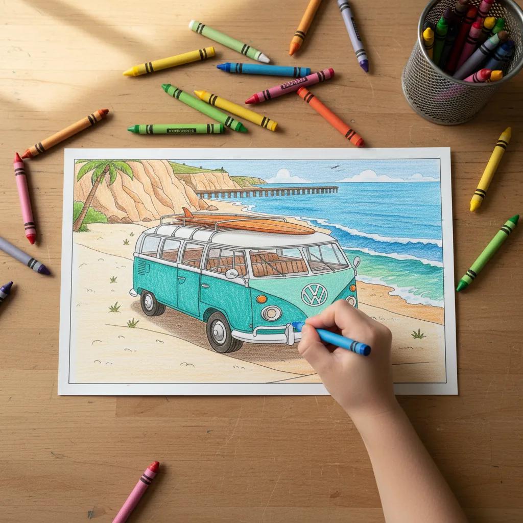 Malibu Coastline and Landmarks: Adult Coloring Book - instagram story