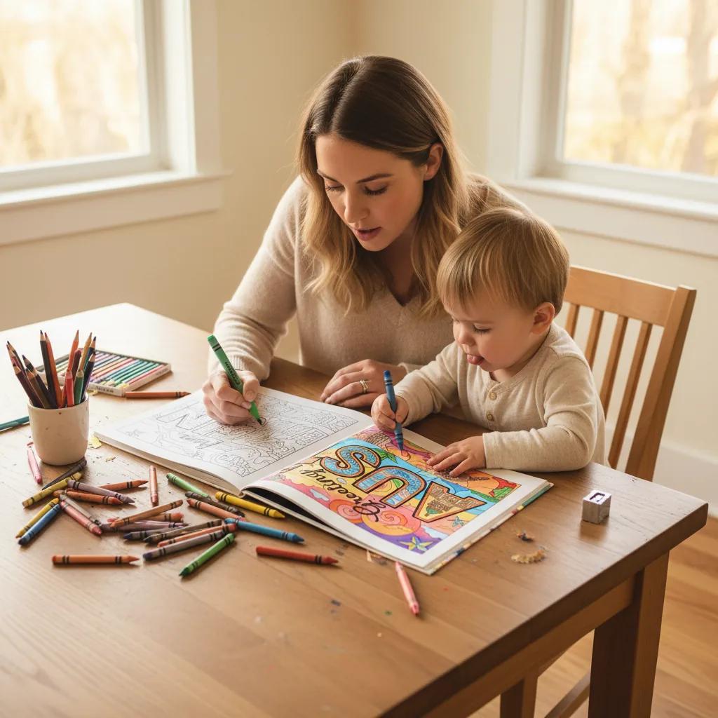 Austin Texas Travel & Landmarks: Adult Coloring Book - reading