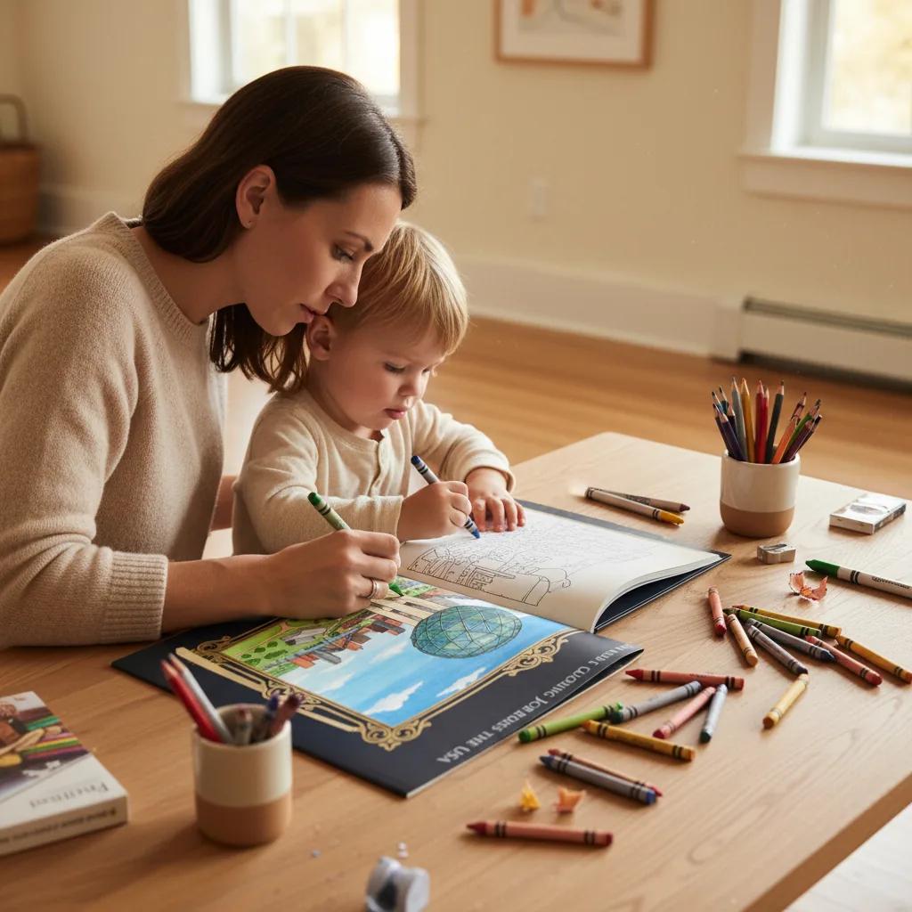 Dallas Texas Landmarks: Detailed Adult Coloring Book - reading