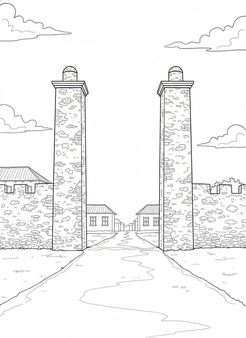 St. Augustine Historic Landmarks: Adult Coloring Book - Page 2