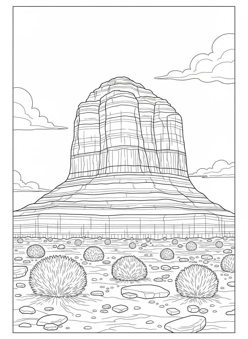 Sedona Desert Scenery & Nature: Adult Coloring Book - Page 2