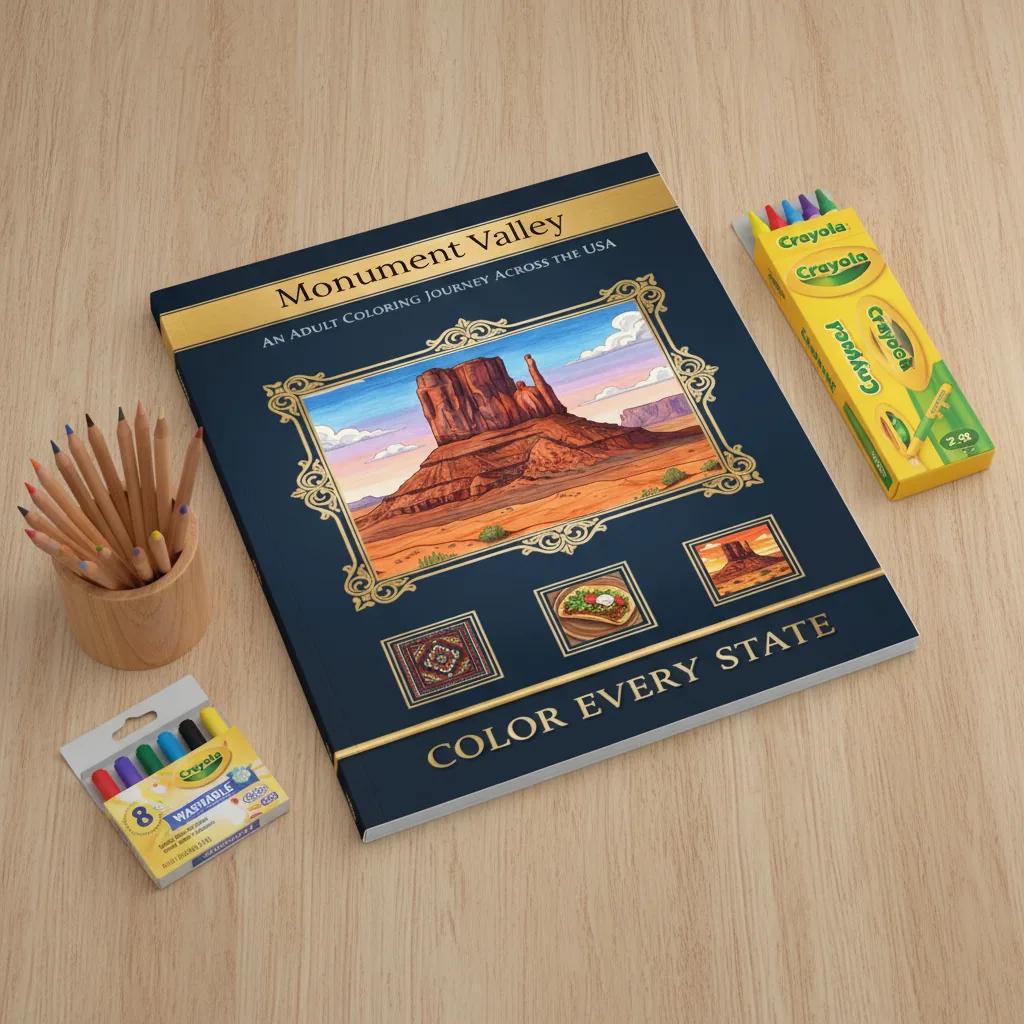 Monument Valley Desert Landscapes: Adult Coloring Book - product