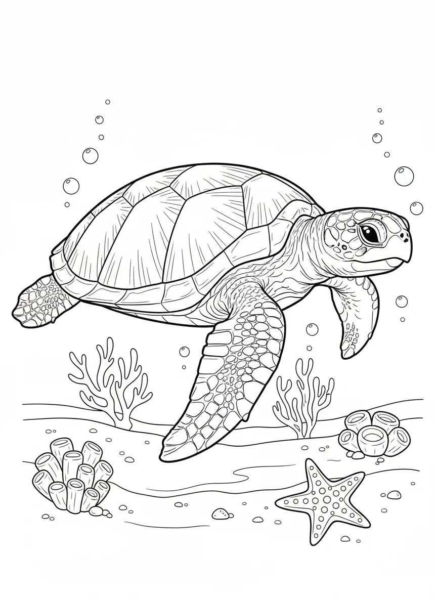 Maui Island Wildlife & Landscapes: Adult Coloring Book - Page 1