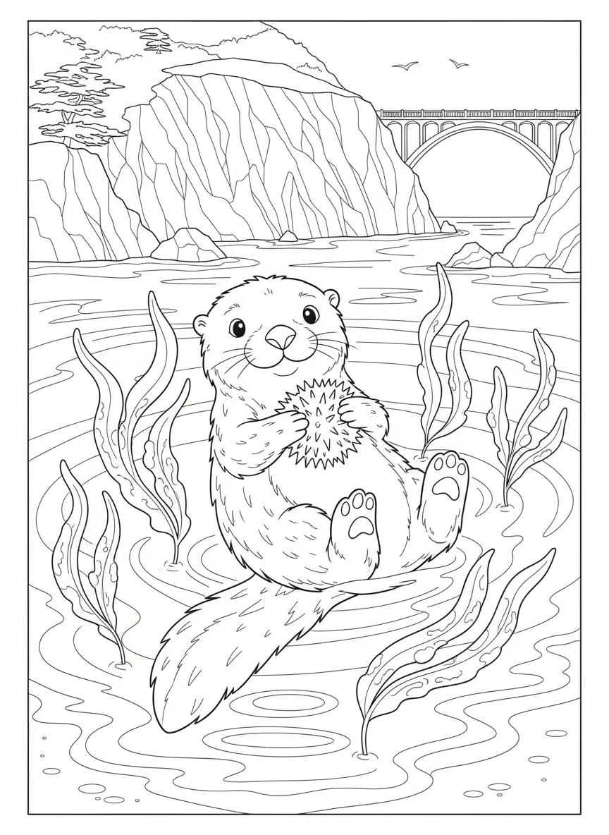 Big Sur California Landscapes: Adult Coloring Book - Page 2