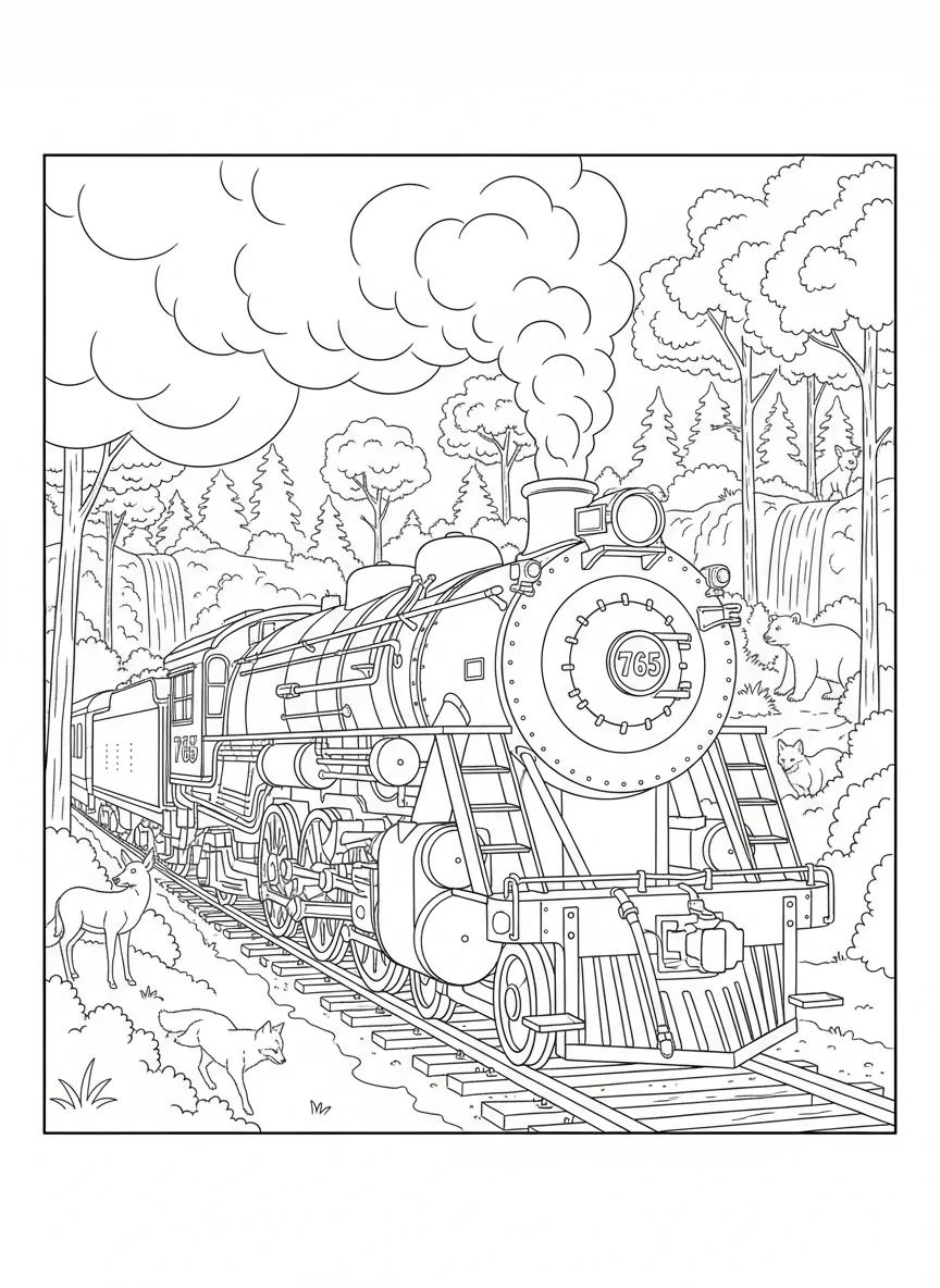 Cuyahoga Valley National Park: Adult Coloring Book - Page 3