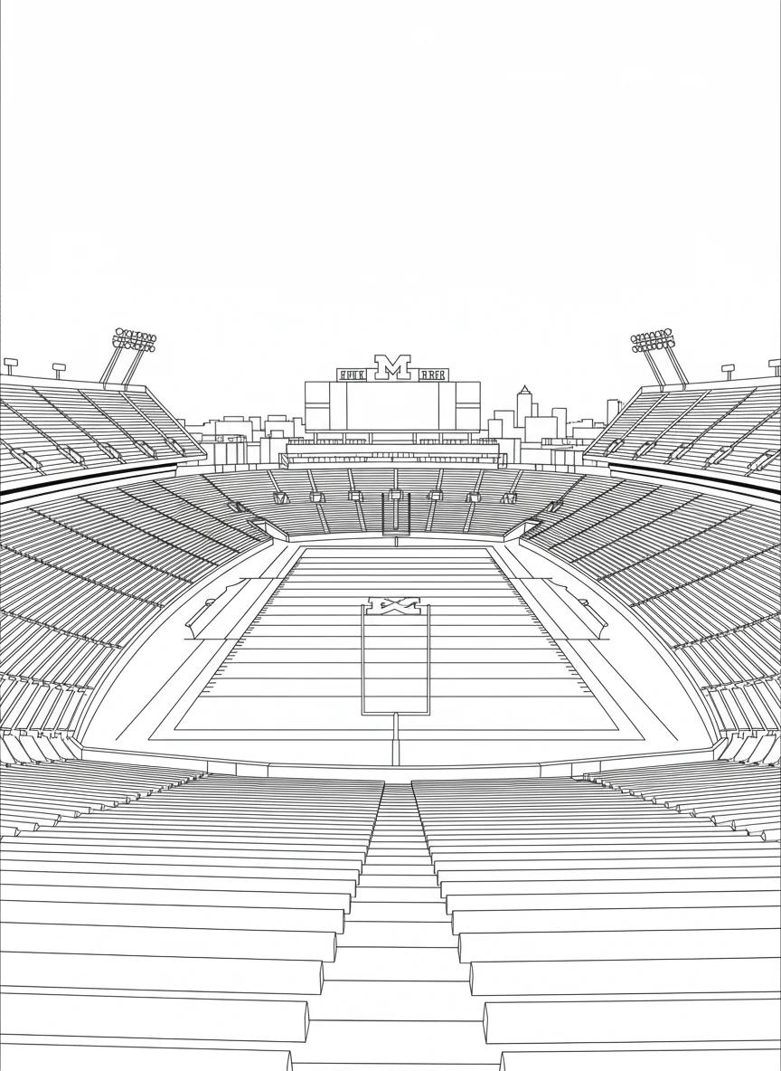 Ann Arbor Michigan: Adult Coloring Book of Landmarks - Page 2