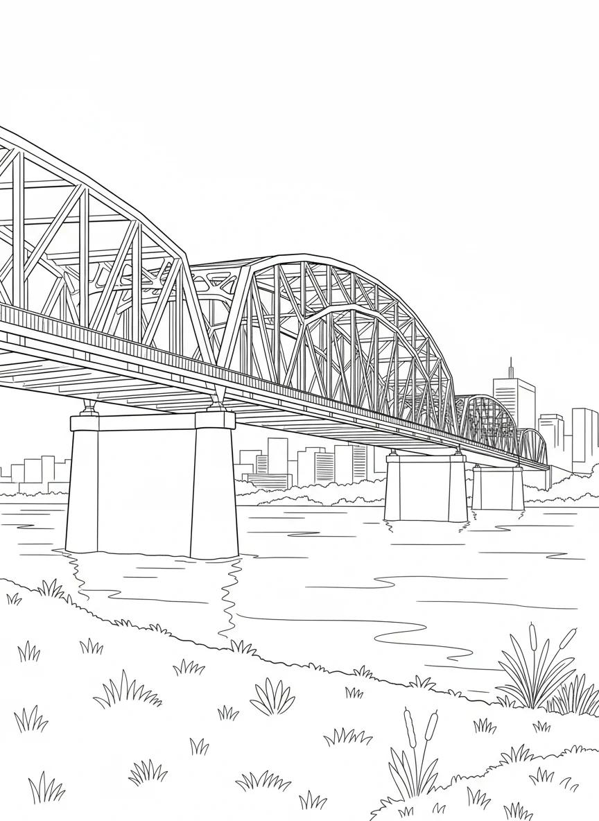 Shreveport City Landmarks: Adult Coloring Book Collection - Page 3