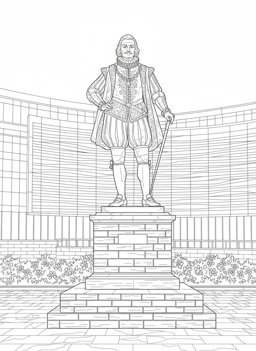 Raleigh, North Carolina Landmarks: Adult Coloring Book - Page 3