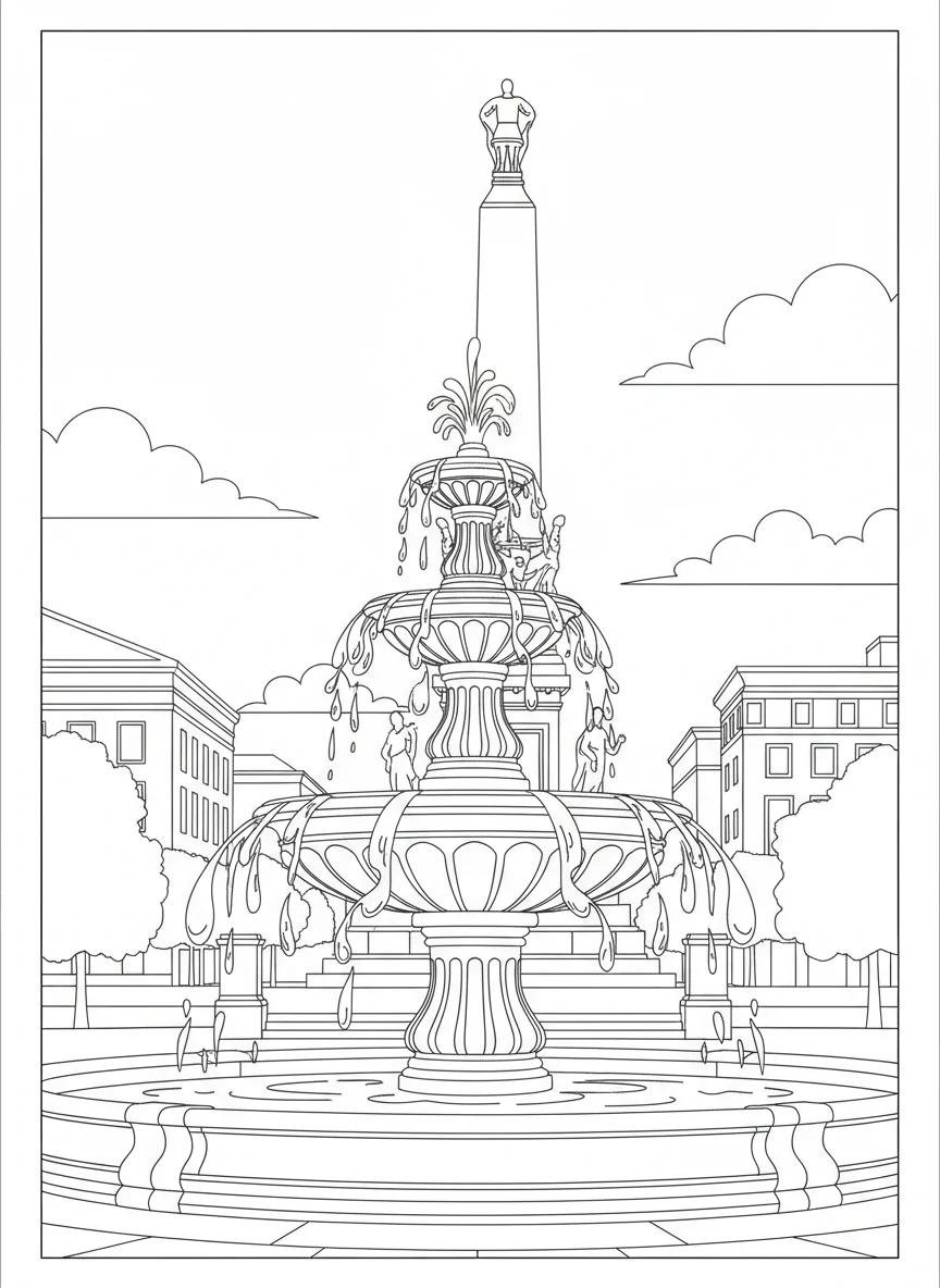 Syracuse New York Landmarks & Views: Adult Coloring Book - Page 3