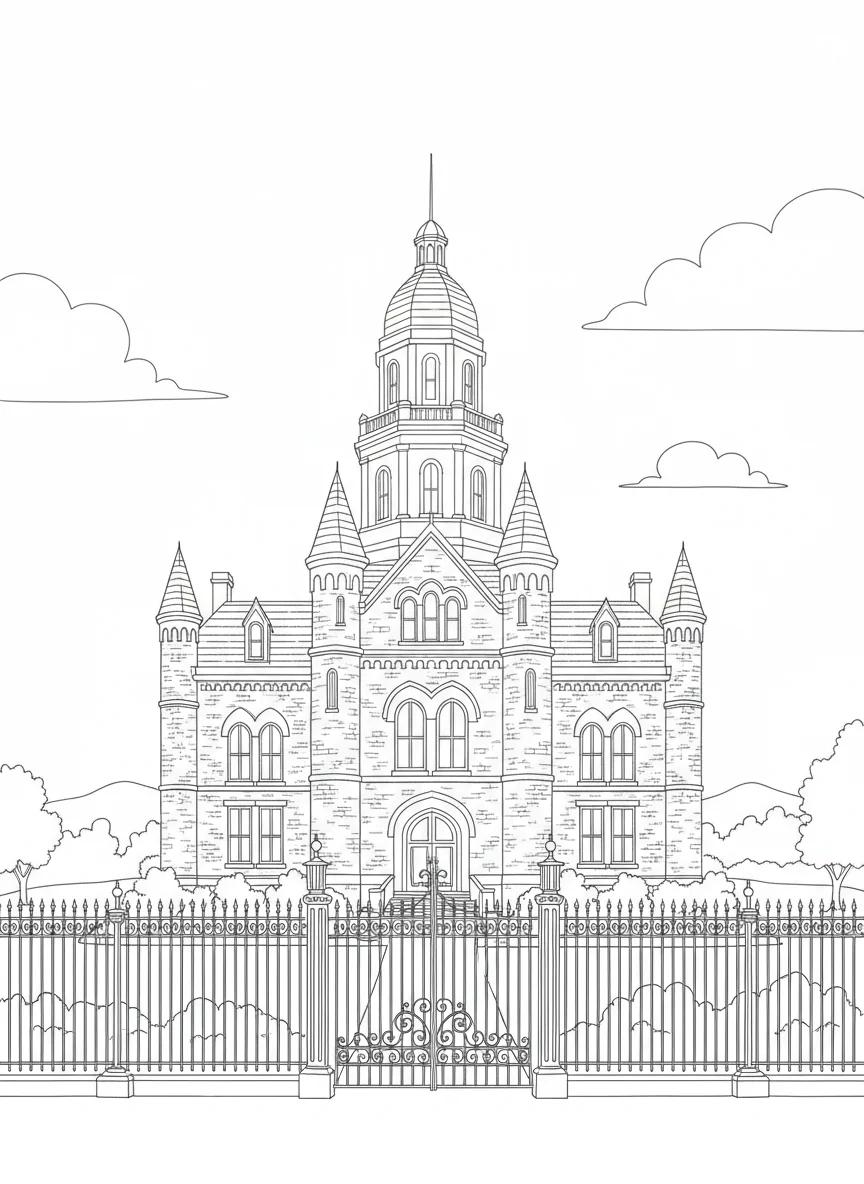 Baton Rouge Cityscapes & Culture: Adult Coloring Book - Page 7