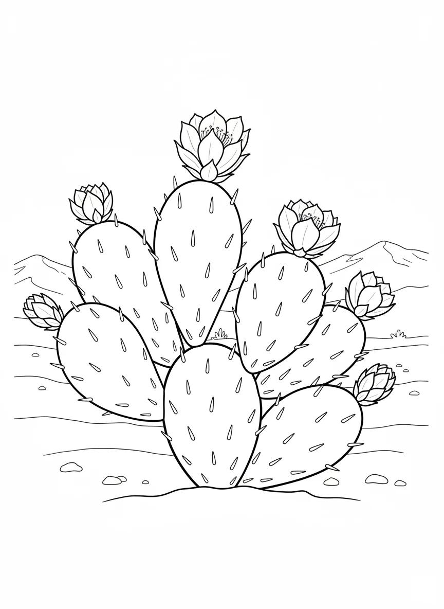 Taos New Mexico Desert & Pueblo: Adult Coloring Book - Page 4
