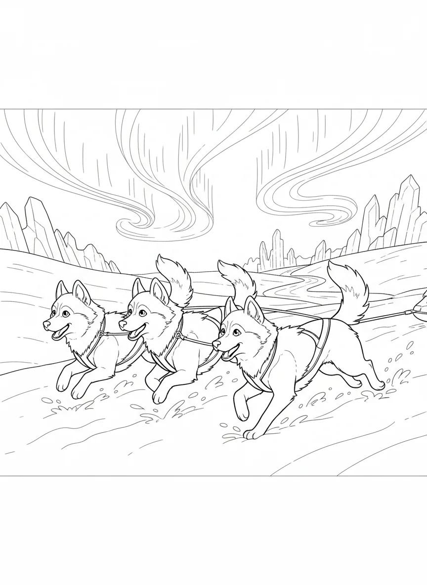 Fairbanks Alaska Wildlife and Scenery: Adult Coloring Book - Page 3