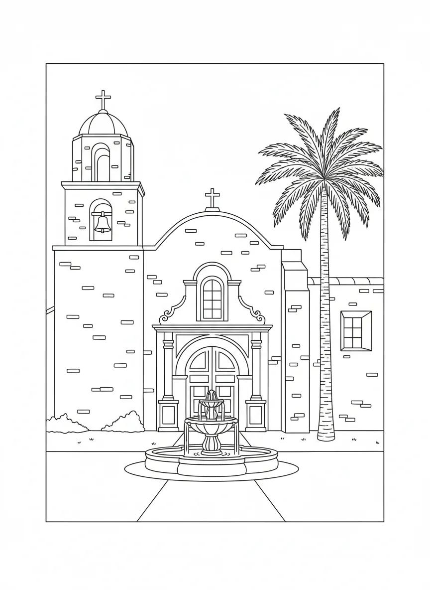 Ventura California Coastal Landmarks: Adult Coloring Book - Page 2