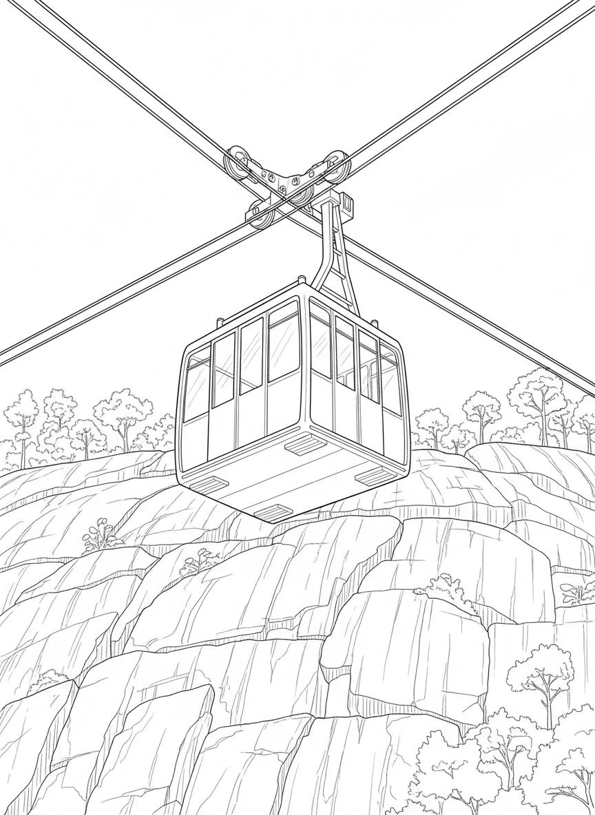 Stone Mountain Park & Landscapes: Adult Coloring Book - Page 2