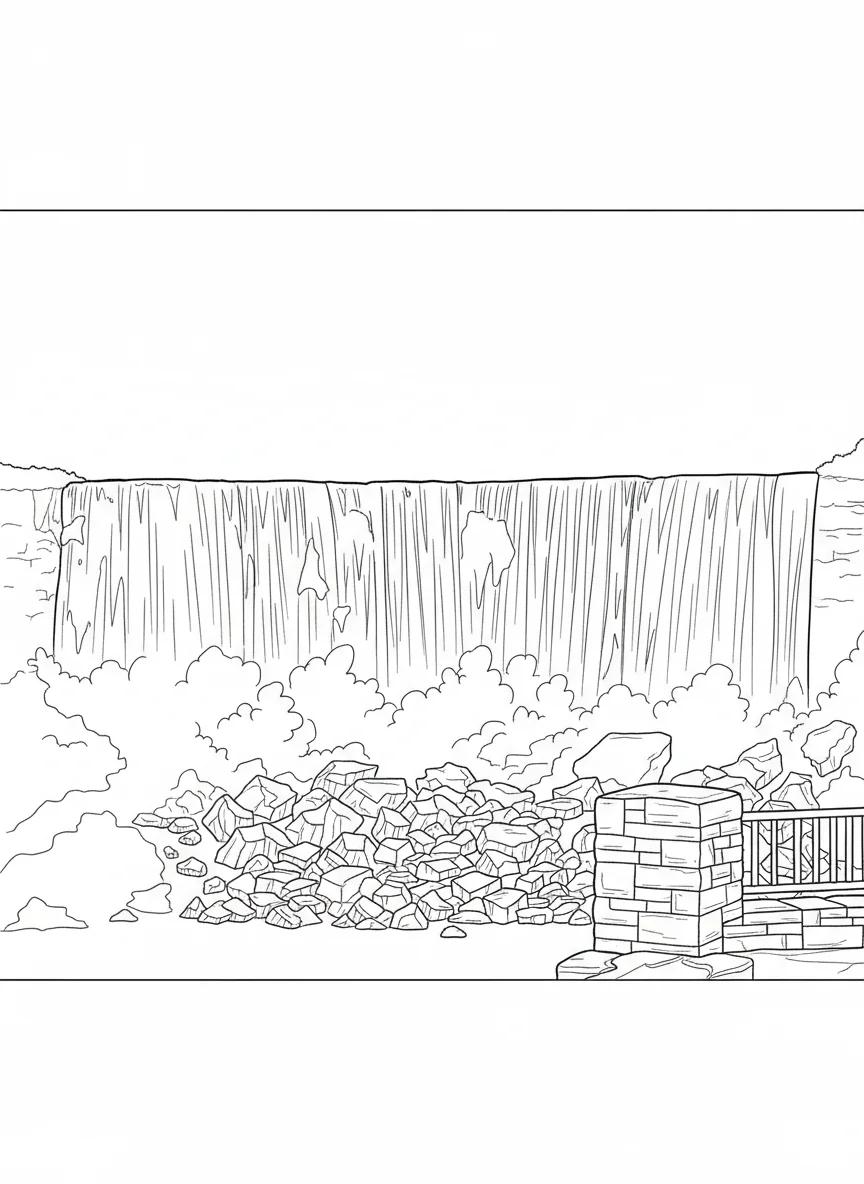 Niagara Falls Scenic Views: Adult Coloring Book - Page 2