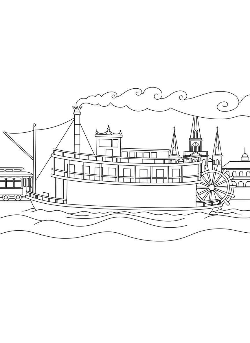 New Orleans Architecture & Culture: Adult Coloring Book - Page 3