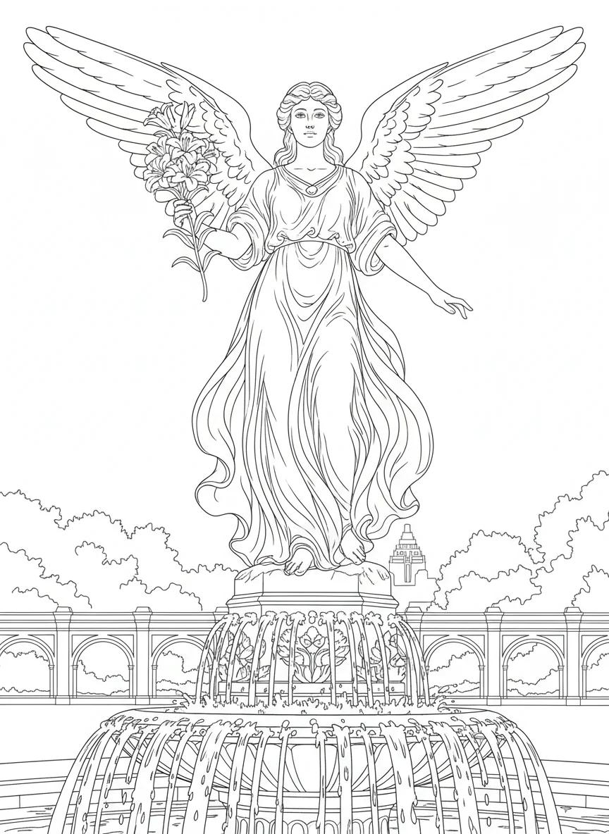 Central Park New York City Landmarks: Adult Coloring Book - Page 3