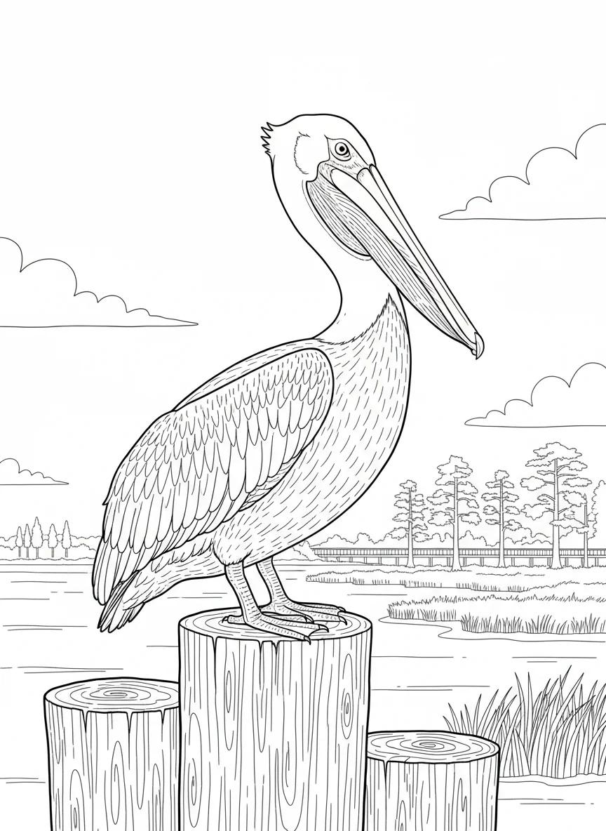 Lake Charles Louisiana Landscapes: Adult Coloring Book - Page 2