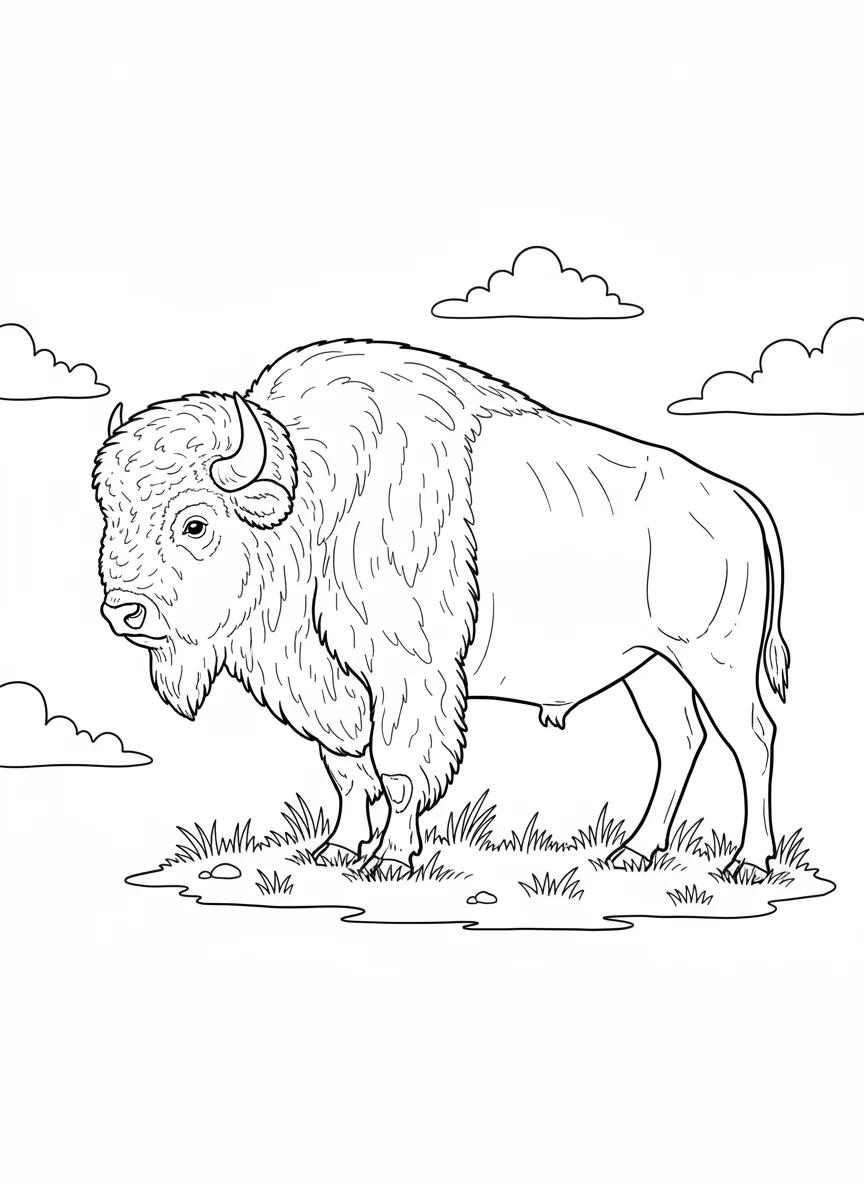 Buffalo New York Landmarks & Scenes: Adult Coloring Book - Page 1