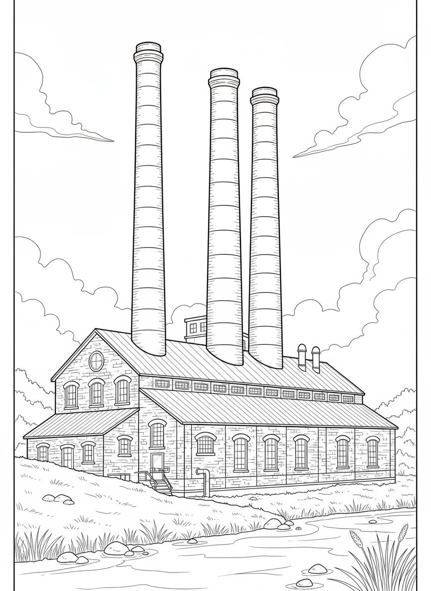 Bend Oregon Landmarks and Nature: Adult Coloring Book - Page 2