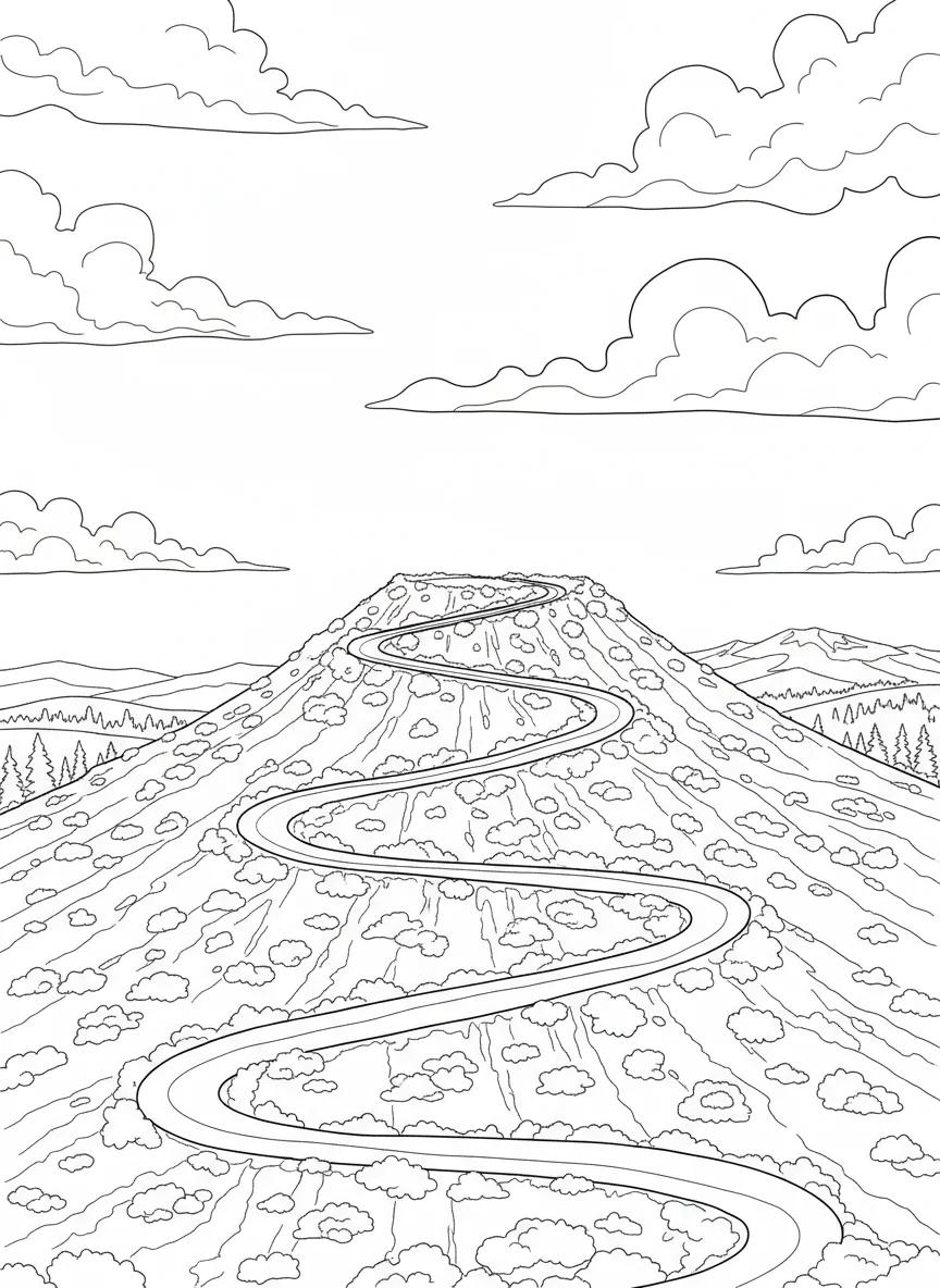 Bend Oregon Landmarks and Nature: Adult Coloring Book - Page 4