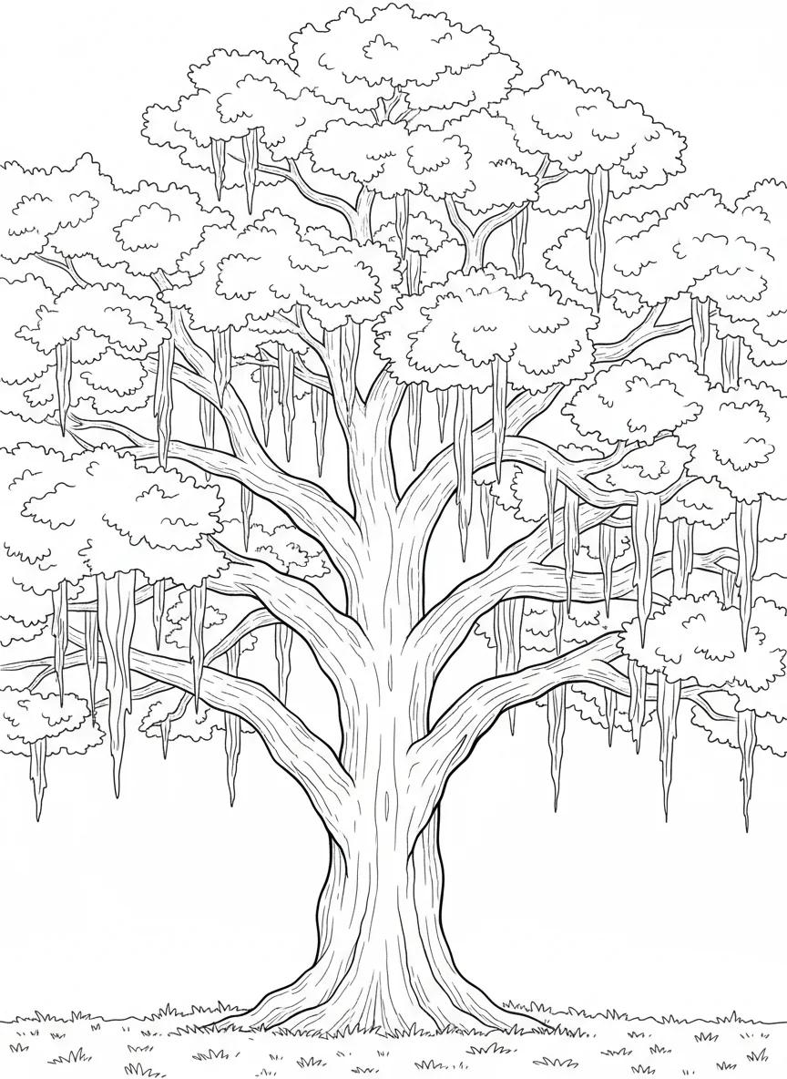 Savannah, Georgia: Historic Cityscapes Adult Coloring Book - Page 3