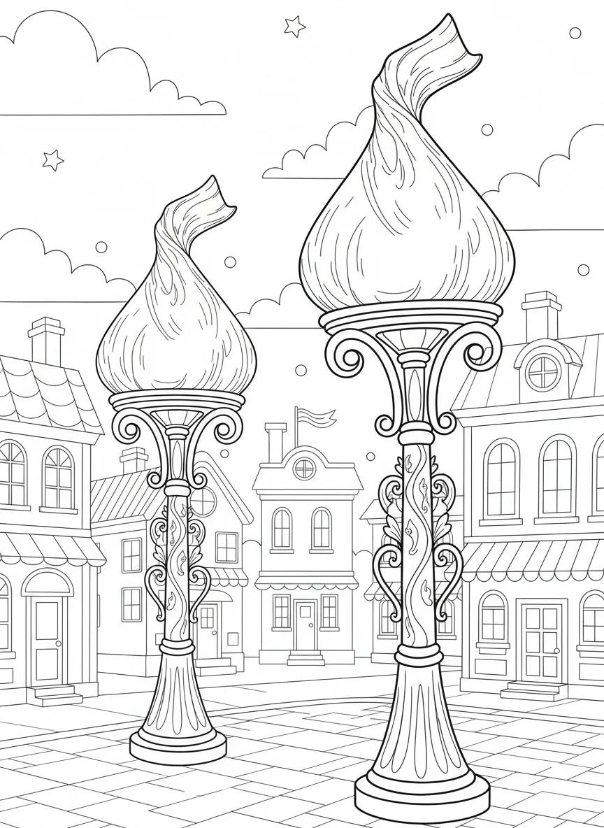 Hershey Pennsylvania Landmarks: Adult Coloring Book - Page 1