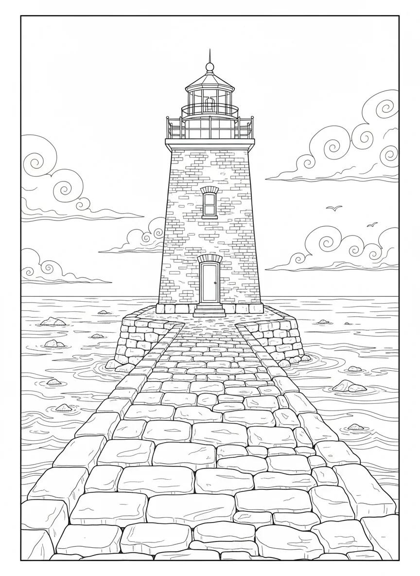 Salem Massachusetts Architecture: Adult Coloring Book - Page 7