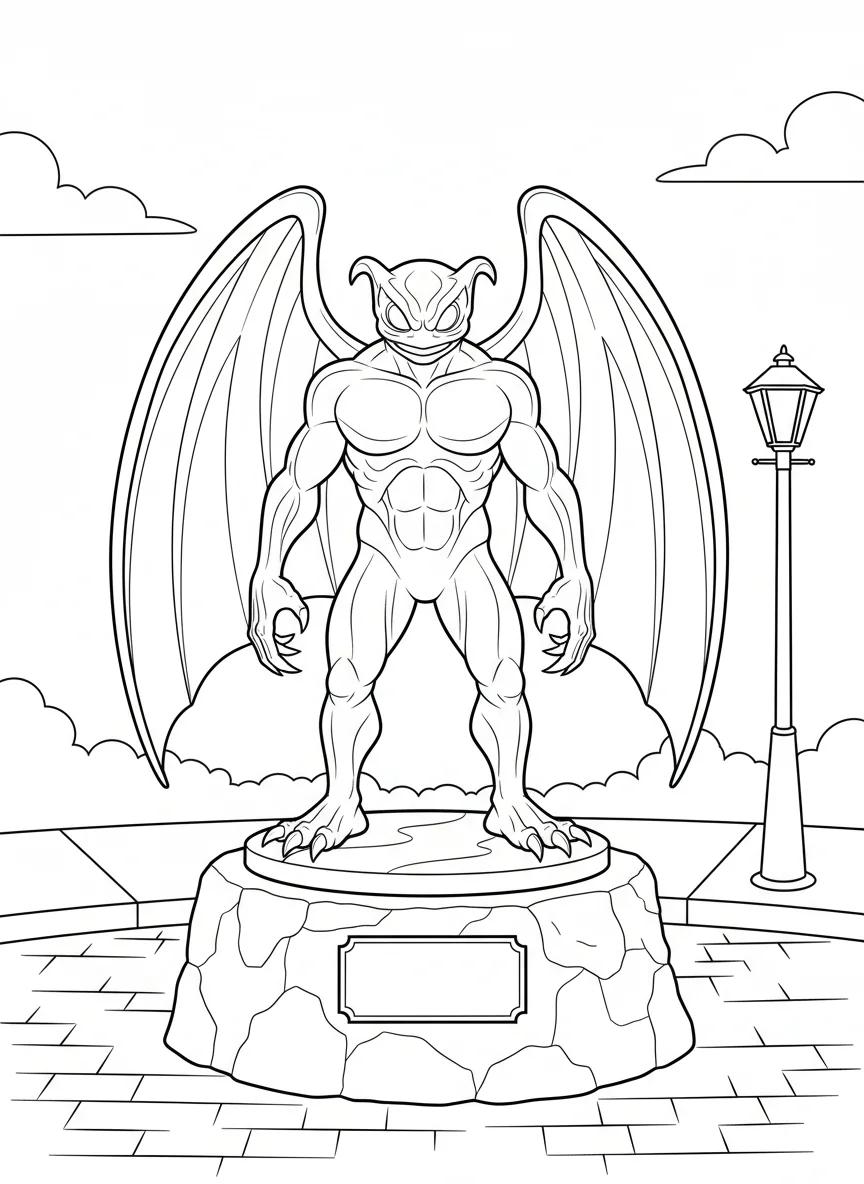 Mothman & West Virginia Cryptids: Adult Coloring Book - Page 1