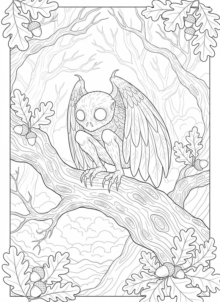 Mothman & West Virginia Cryptids: Adult Coloring Book - Page 8