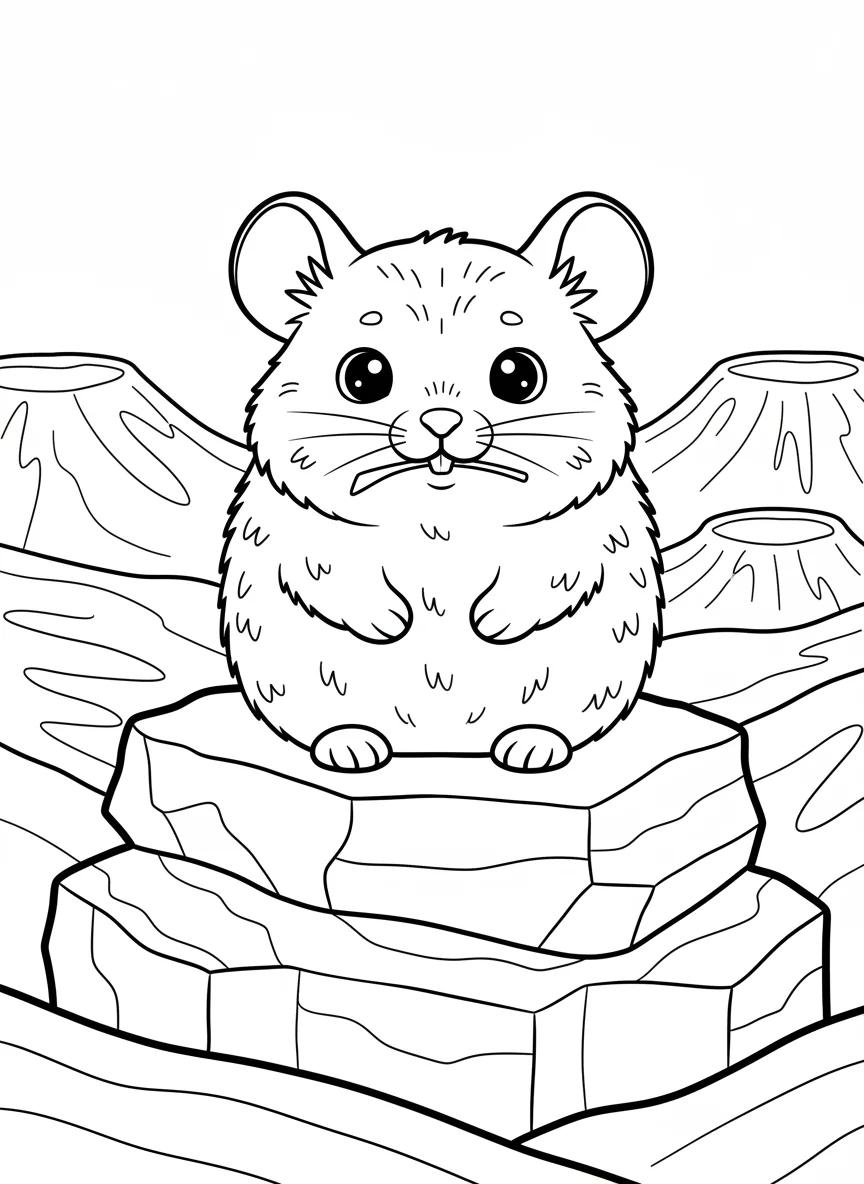 Craters of the Moon National Monument: Adult Coloring Book - Page 4