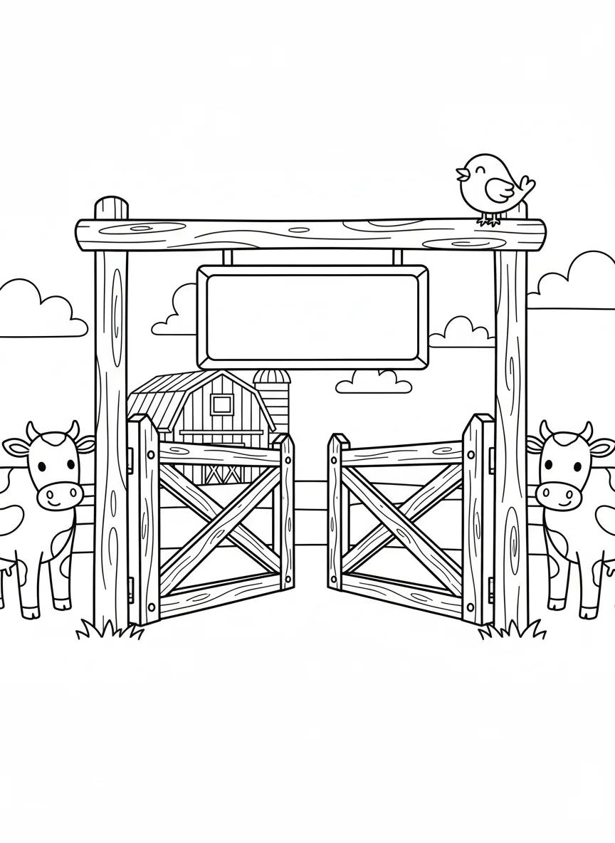 Wisconsin Dairy Lands & Farm Life: Adult Coloring Book - Page 1