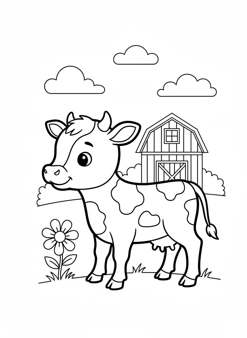 Wisconsin Dairy Lands & Farm Life: Adult Coloring Book - Page 4
