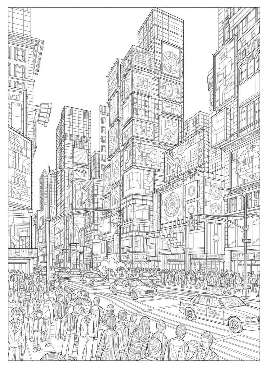 New York City Landmarks Coloring Book for Kids Ages 5-9: Iconic NYC Adventures - Page 4