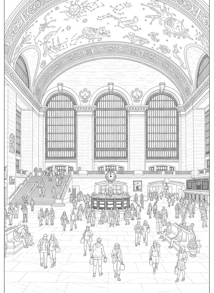 New York City Landmarks Coloring Book for Kids Ages 5-9: Iconic NYC Adventures - Page 5