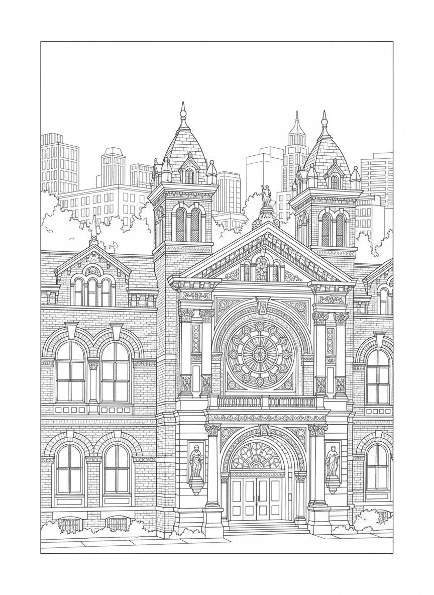 Sacramento Landmarks & California Poppies Coloring Book for Kids Ages 5-9 - Page 4